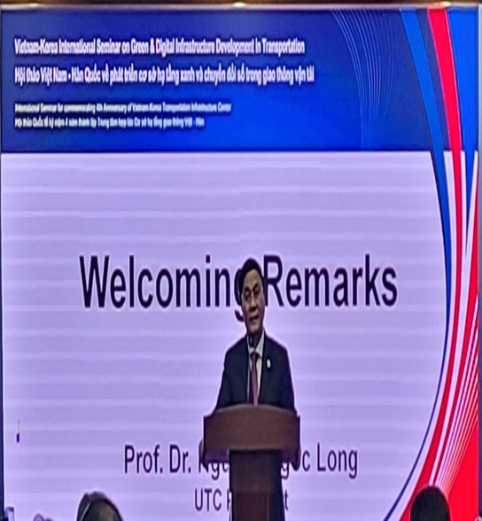 Welcoming Remarks by UTC Rector Nguyen Ngoc Long